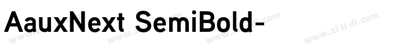 AauxNext SemiBold字体转换